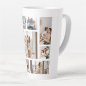 9 FotoCollage Template personalisieren Latte Tasse (Rechte Ecke)