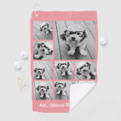 9 Fotos-Collage hinzufügen — Korallen bearbeiten Golfhandtuch (Insitu)