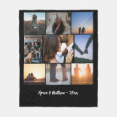 9 Fotos Collage personalisiert Fleecedecke (Vorderseite)