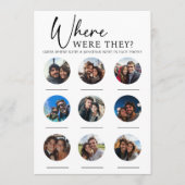 9 Fotos, in denen sie Hochzeitsspiel Verlobung hat Einladung (Vorderseite)