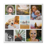 9 Fotos Wall-Collage im Haus umkreist