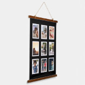9 Fotosammlerfamilie Personalisiert Wandteppich Mit Holzrahmen (Gewinkelt)