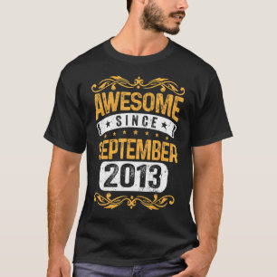 9. Geburtstag 9 Jahre alt Phantastisch seit Septem T-Shirt