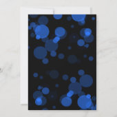 9. Geburtstag Balloons Kids Blue Boy Party Einladung (Rückseite)