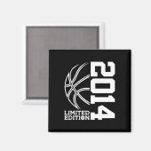 9. Geburtstag Basketball Limited Edition 2014 1 Magnet (Vorderseite/Rückseite)
