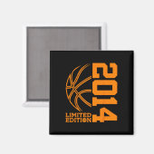 9. GEBURTSTAG BASKETBALL LIMITED EDITION 2014 MAGNET (Vorderseite/Rückseite)