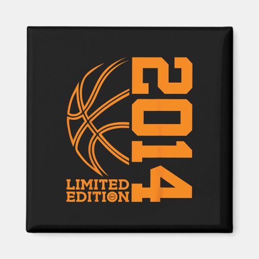 9. GEBURTSTAG BASKETBALL LIMITED EDITION 2014 MAGNET (Vorne)
