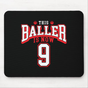 9. Geburtstag Basketball mehr als 9 Jahre alter Ta Mousepad