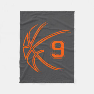 9. Geburtstag Basketball Neun 9 Jahre alte Jungen  Fleecedecke