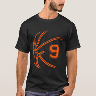 9. Geburtstag Basketball Neun 9 Jahre alte Jungen  T-Shirt