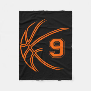 9. Geburtstag Basketball Neun 9 Jahre Jungen Kinde Fleecedecke