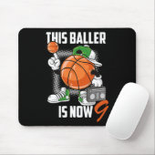 9. Geburtstag Basketball Spielspass 9 Jahre Altes Mousepad (Mit Mouse)