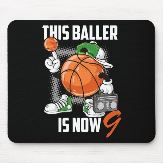 9. Geburtstag Basketball Spielspass 9 Jahre Altes Mousepad (Vorne)