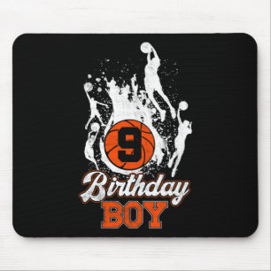 9. Geburtstag Basketball Thema Geburtstag Junge 9Y Mousepad