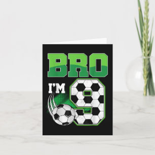 9. Geburtstag Boy Bro Im 9-jährigen Fußball Geburt Karte