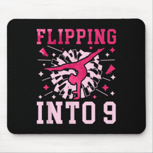 9. Geburtstag Cheerleading Mädchen Neun Jahre alt Mousepad
