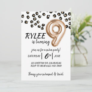 9. GEBURTSTAG, CHEETAH, MÄDCHEN, PARTY, LEOPARD