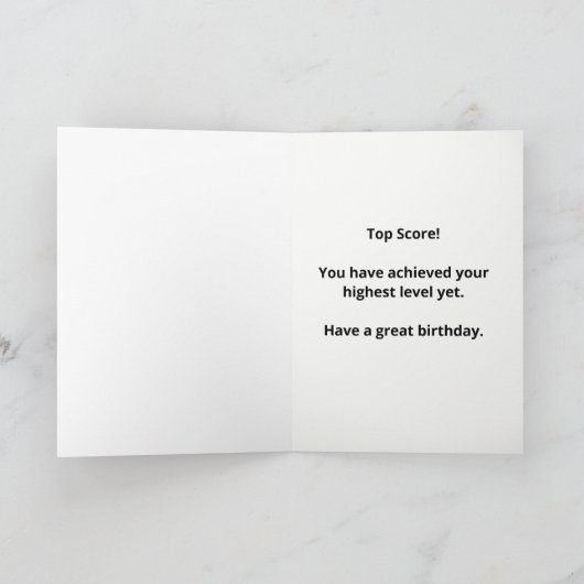 9. Geburtstag Computerspiel Karte (Innenseite)