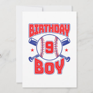 9. Geburtstag des baller Big Number Nine Einladung