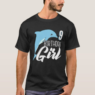 9. Geburtstag Dolphin Party Girl-Tochter-Geschenk T-Shirt