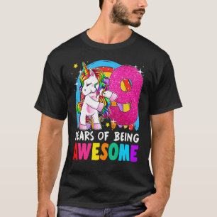 9. Geburtstag Einhorn Flossen 9 Jahre alter Einhor T-Shirt