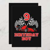 9. Geburtstag Einladung (Vorne/Hinten)