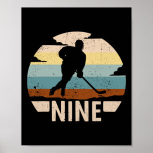 9. Geburtstag Eishockey 9 Jahre Geburtstag Jungen Poster