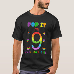 9. Geburtstag Fidget Pop Ich bin 9 Jahre alt Tag U T-Shirt