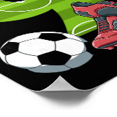 9 Geburtstag Fußball Erster Geburtstag Fußll Kinde Poster (Ecke)