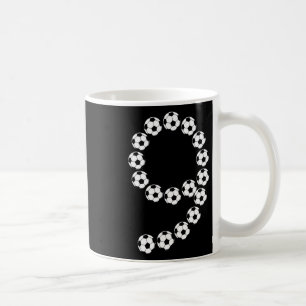 9. Geburtstag Fußball Jungen Kinder 9 Neun Jahre Kaffeetasse