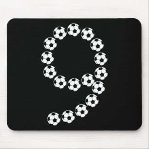 9. Geburtstag Fußball Jungen Kinder 9 Neun Jahre Mousepad