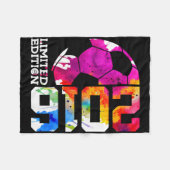 9. Geburtstag Fußball Limited Edition 2016 Fleecedecke (Vorderseite (Horizontal))