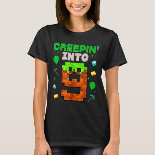 9. Geburtstag Gamer Pixel Creepin’ In 9 Video Gam T-Shirt