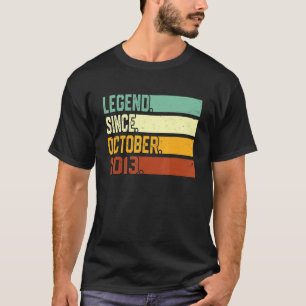 9. Geburtstag Junge 9 Jahre alt Legende seit Oktob T-Shirt