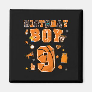 9. Geburtstag Junge 9 Jahre Sketll Party Neun Jahr Magnet