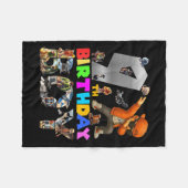 9. Geburtstag Junge Italienische Brainrot für Kind Fleecedecke (Vorderseite (Horizontal))