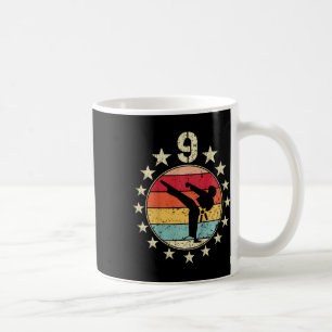 9. Geburtstag Karate Neunter 9 Jahre alter Geburts Kaffeetasse