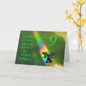 9. Geburtstag Karte (Gelbe Blume)