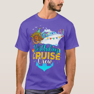 9. Geburtstag Kreuzfahrt Crew T-Shirt