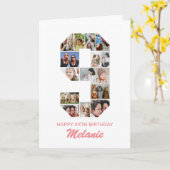 9. Geburtstag Nr. 9 FotoCollage Personalisiert Karte (Gelbe Blume)