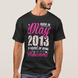 9. Geburtstag Phantastisch seit Mai 2013 T-Shirt