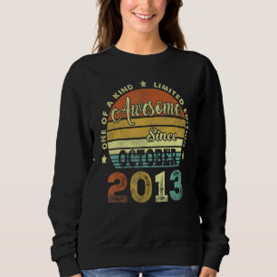 9. Geburtstag Phantastisch seit Oktober 2013 9 Jah Sweatshirt