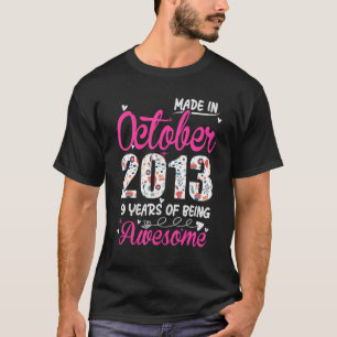 9. Geburtstag Phantastisch seit Oktober 2013 T-Shirt