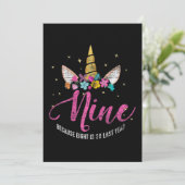 9. Geburtstag Save The Date (Stehend Vorderseite)