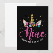 9. Geburtstag Save The Date (Vorne/Hinten)