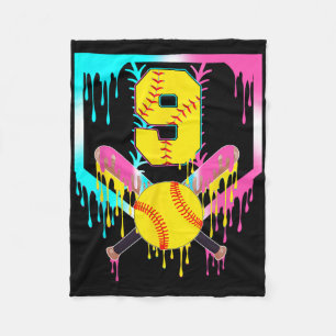 9. Geburtstag Softll Home Plate Tropf Eiscreme 9 J Fleecedecke