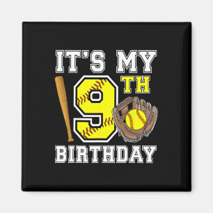9. Geburtstag Softll Mädchen 9 Jahre alte Softll S Magnet