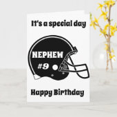 **9. GEBURTSTAG** SPEZIALBODEN "SPECIAL NEPHEW!!!! KARTE (Gelbe Blume)