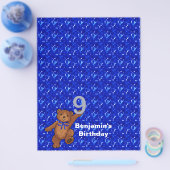 9. Geburtstag Tanzbär Scrapbook Artikel 3 Flyer (Einzeln)