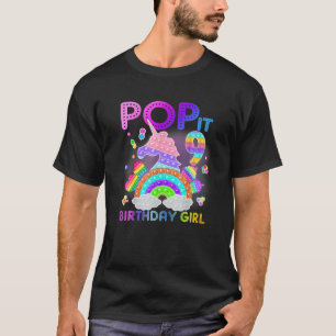 9. Geburtstag Unicorn Fidget Pop It Birthday Girl T-Shirt
